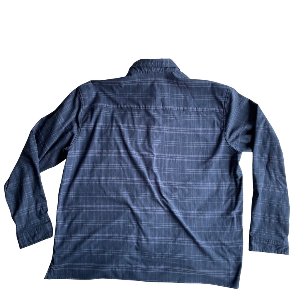 ORVIS Mens Plaid Long Sleeve Button Up Shirt XXL Blue Outdoor Tech Flannel - Picture 9 of 10